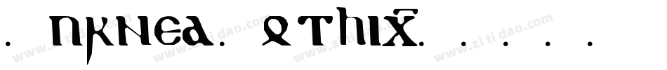 Burned Gothic字体转换